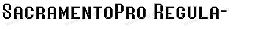 SacramentoPro Regula字体转换